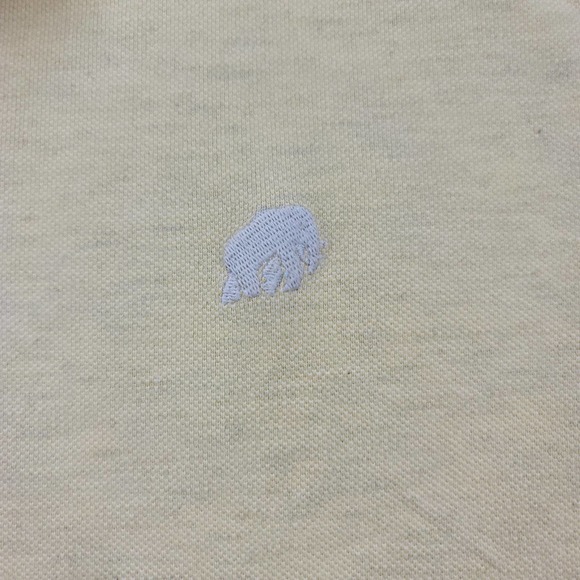 Banana Republic Shirt Mens Large Yellow Polo Golf Short Sleeve Classiccore Logo - Picture 5 of 14